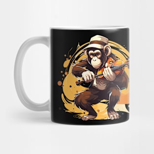 Monkey Playing Violin Mug